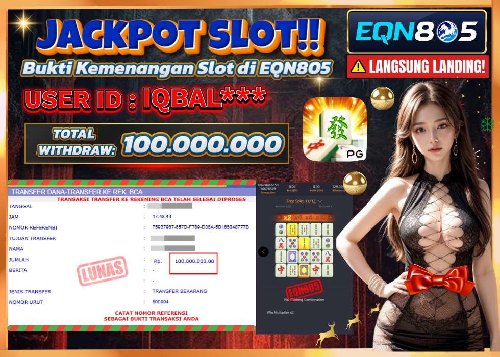 EQN805 JACKPOT  Rp 100.000.000 - LUNAS!!!