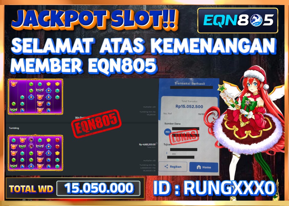 EQN805 JACKPOT  Rp 15.050.000 - LUNAS!!!
