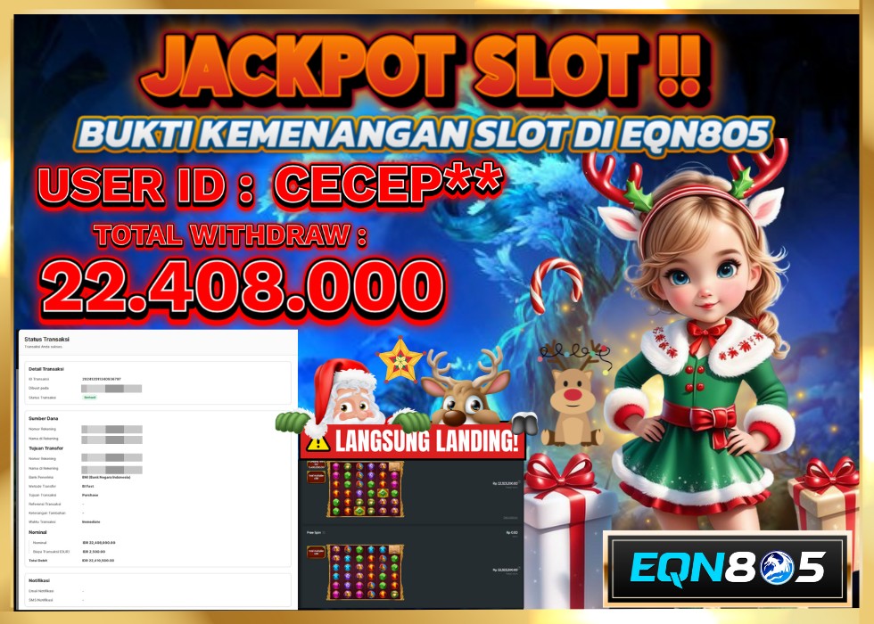 EQN805 JACKPOT  Rp 22.408.000 - LUNAS!!!
