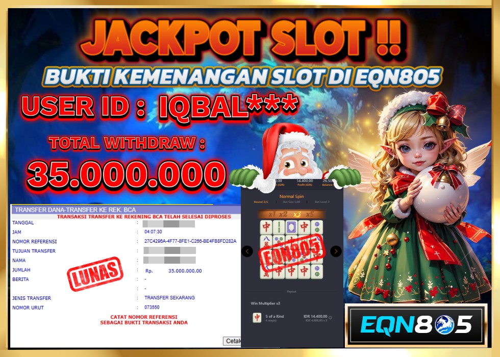 EQN805 JACKPOT  Rp 35.000.000 - LUNAS!!!