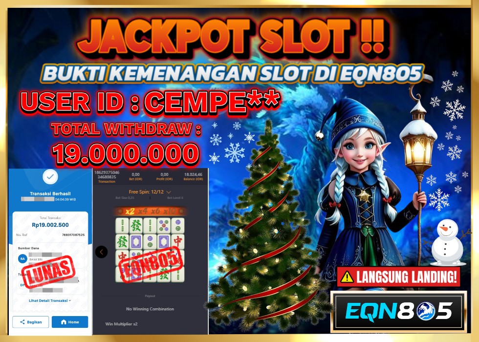 EQN805 JACKPOT  Rp 19.000.000 - LUNAS!!!