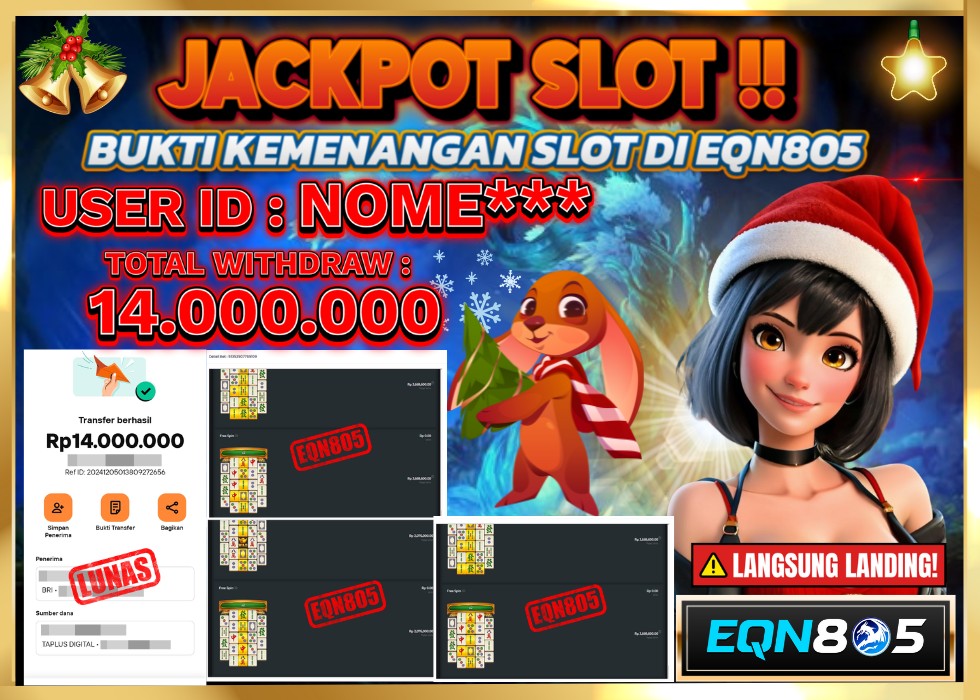 EQN805 JACKPOT  Rp 14.000.000 - LUNAS!!!