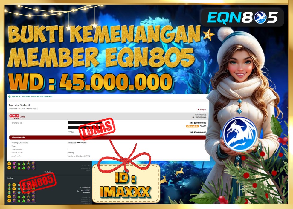 EQN805 JACKPOT  Rp 45.000.000 - LUNAS!!!