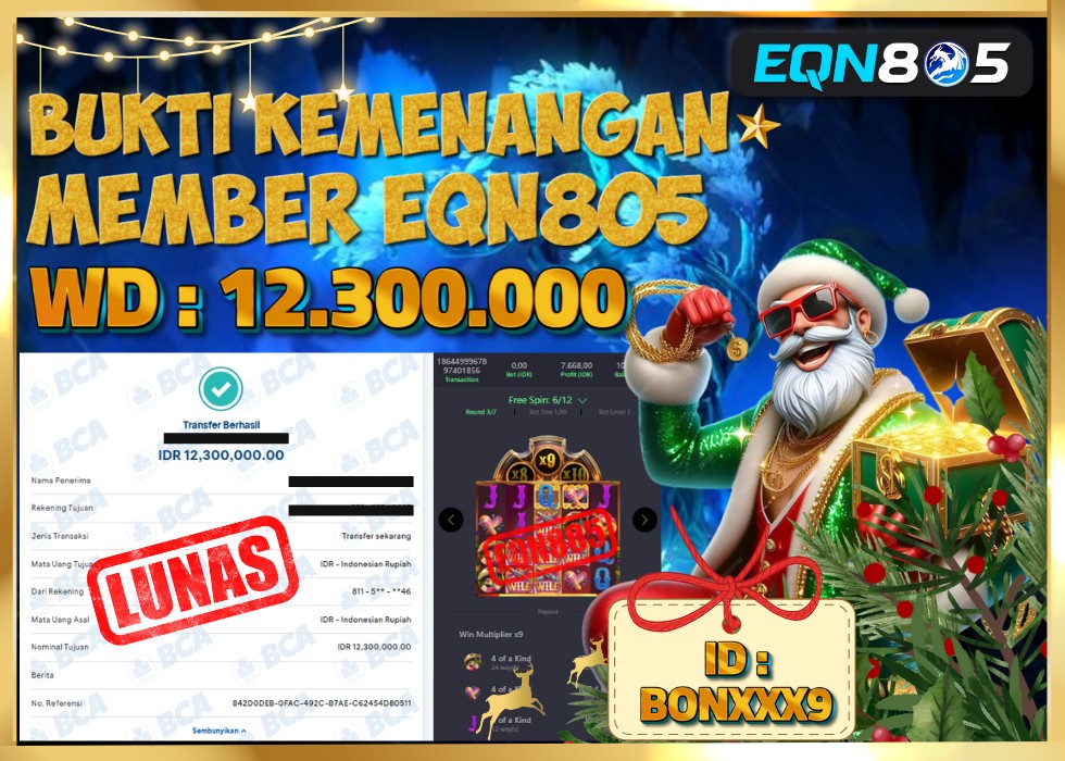EQN805 JACKPOT  Rp 12.300.000 - LUNAS!!!