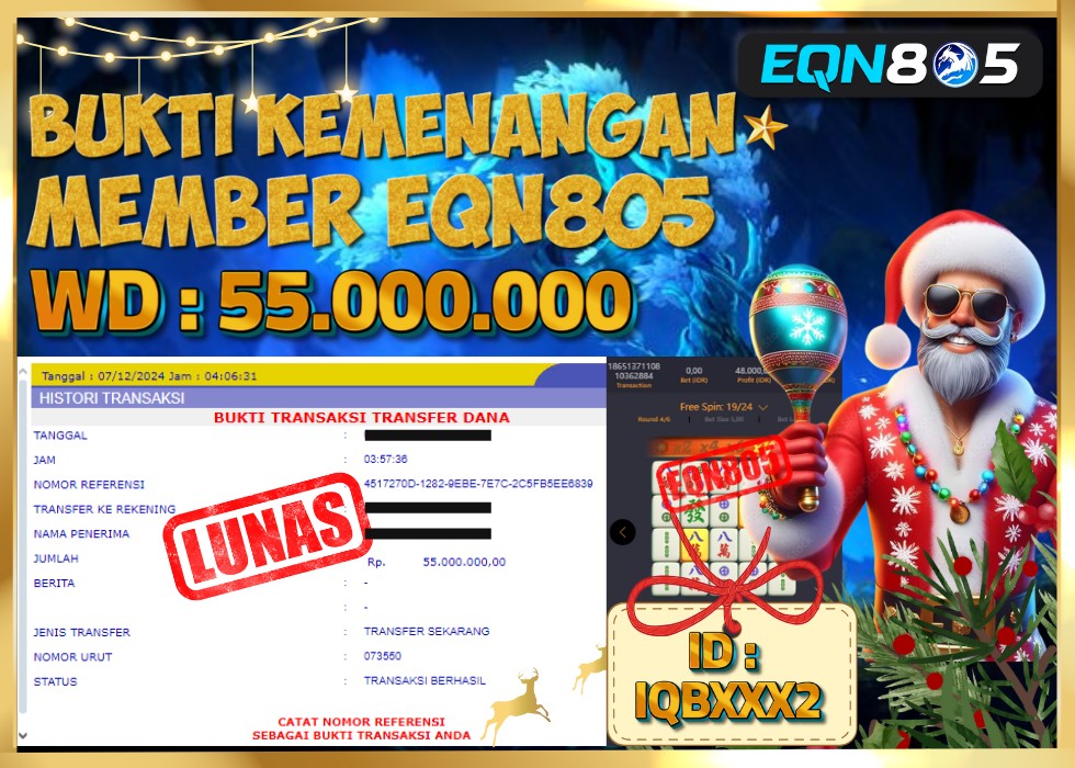 EQN805 JACKPOT  Rp 55.000.000 - LUNAS!!!