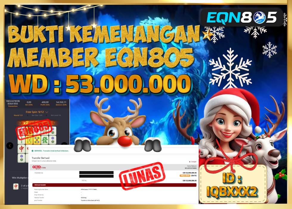 EQN805 JACKPOT  Rp 53.000.000 - LUNAS!!!