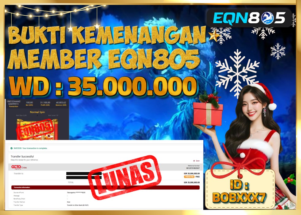 EQN805 JACKPOT  Rp 35.000.000 - LUNAS!!!