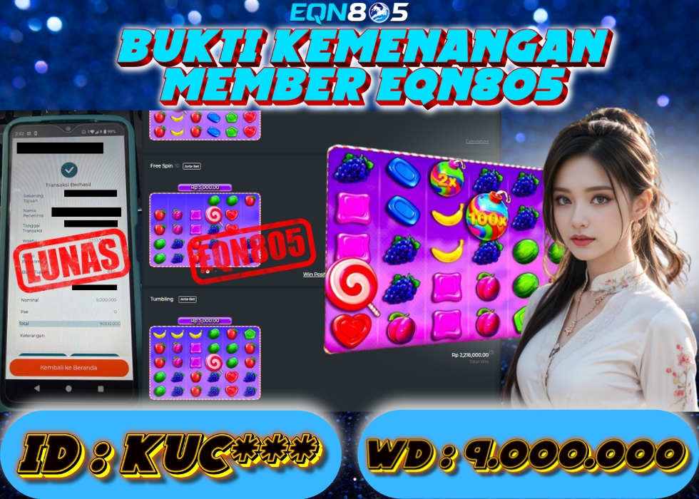 EQN805 JACKPOT  Rp 9.000.000 - LUNAS!!!