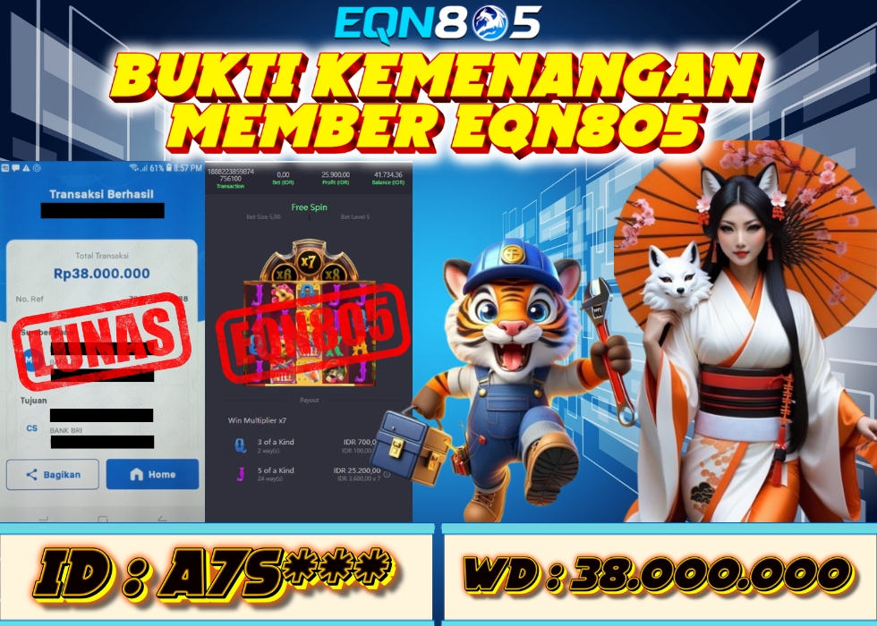 EQN805 JACKPOT  Rp 38.000.000 - LUNAS!!!
