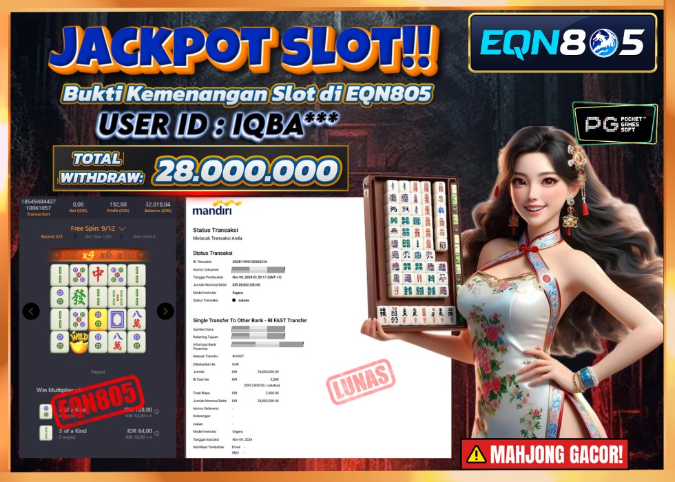 EQN805 JACKPOT  Rp 20.000.000 - LUNAS!!!