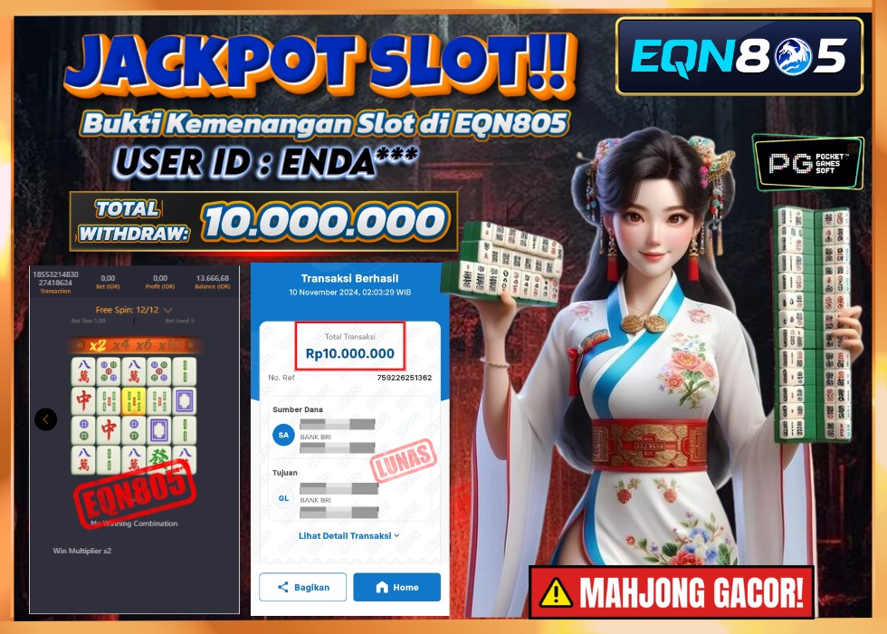 EQN805 JACKPOT  Rp 10.000.000 - LUNAS!!!