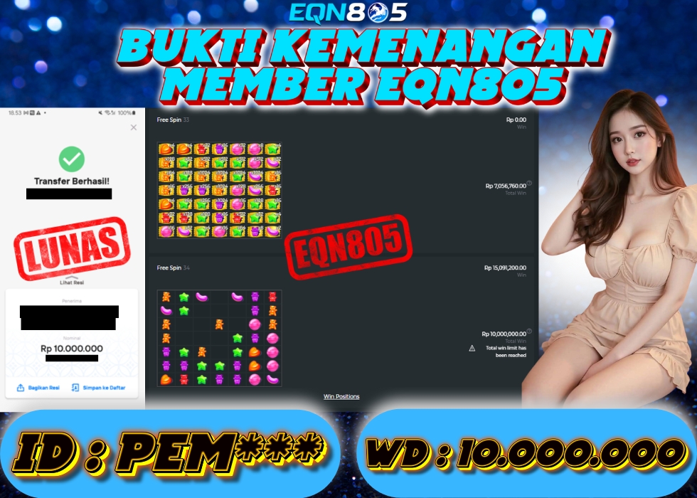 EQN805 JACKPOT  Rp 10.000.000 - LUNAS!!!