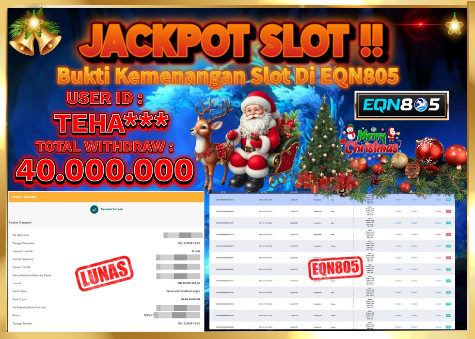 EQN805 JACKPOT  Rp 40.000.000 - LUNAS!!!