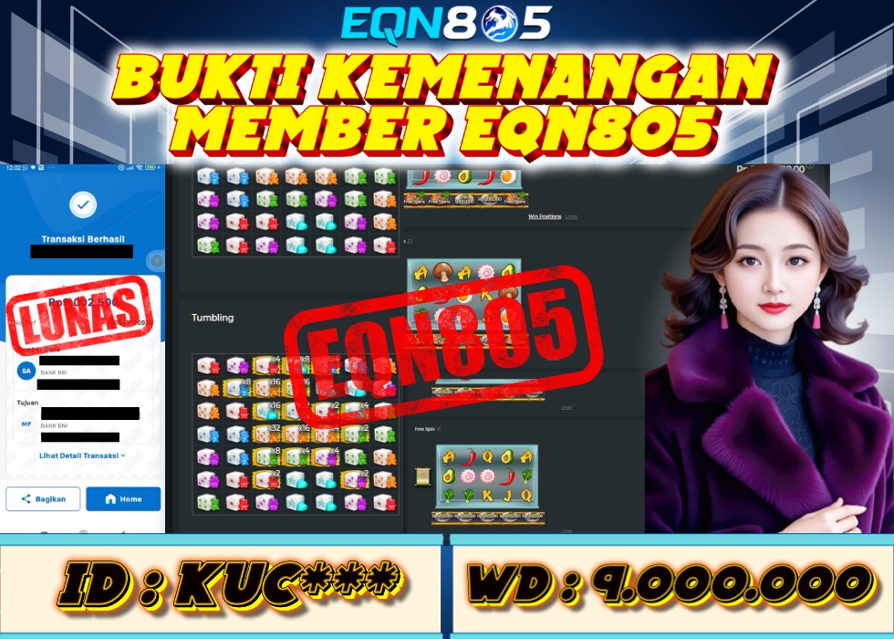 EQN805 JACKPOT  Rp 9.000.000 - LUNAS!!!