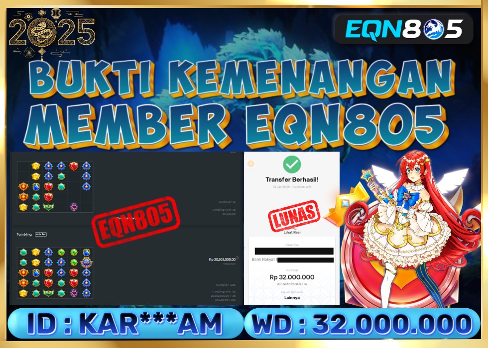 EQN805 JACKPOT  Rp 32.000.000 - LUNAS!!!