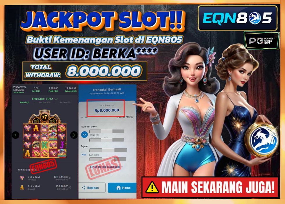 EQN805 JACKPOT  Rp 8.000.000 - LUNAS!!!