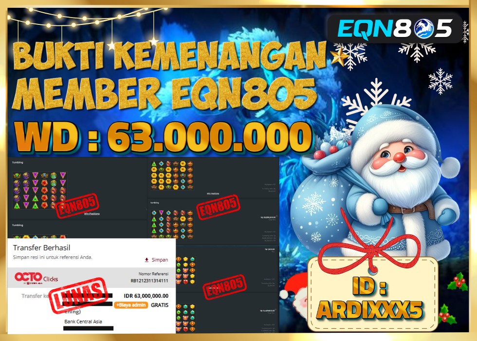 EQN805 JACKPOT  Rp 63.000.000 - LUNAS!!!