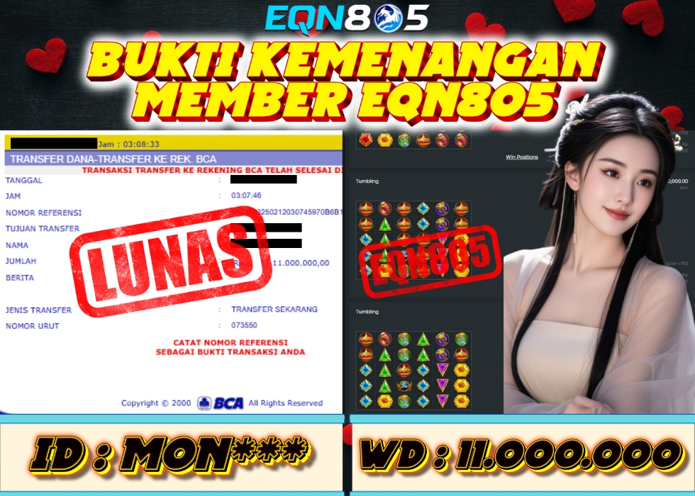 EQN805 JACKPOT  Rp 11.000.000 - LUNAS!!!