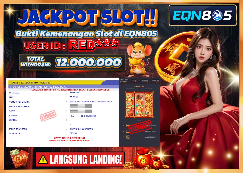 EQN805 JACKPOT  Rp 12.000.000 - LUNAS!!!