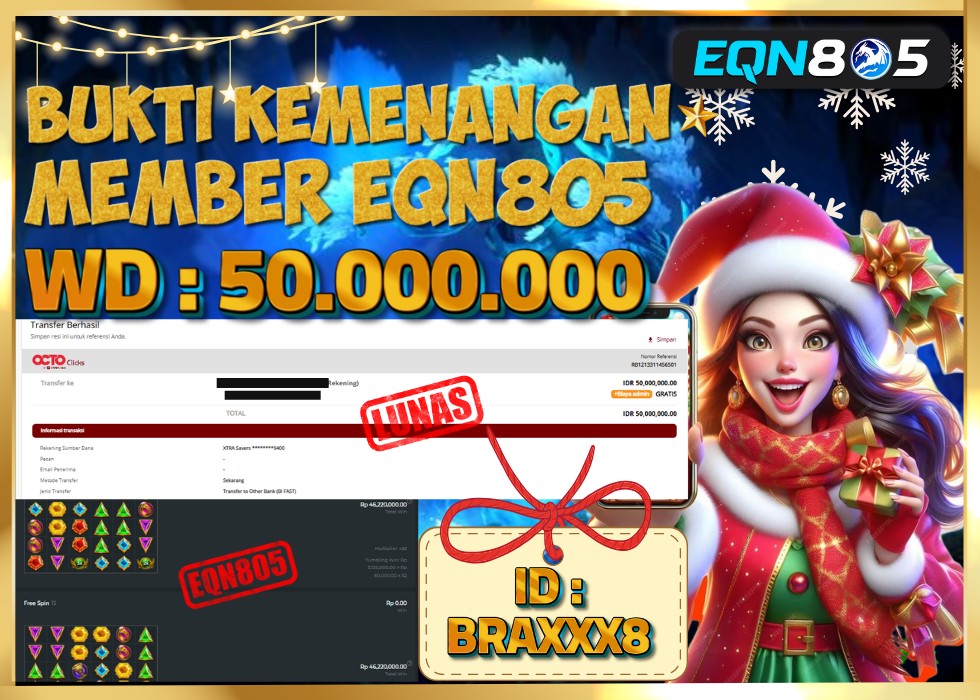 EQN805 JACKPOT  Rp 50.000.000 - LUNAS!!!