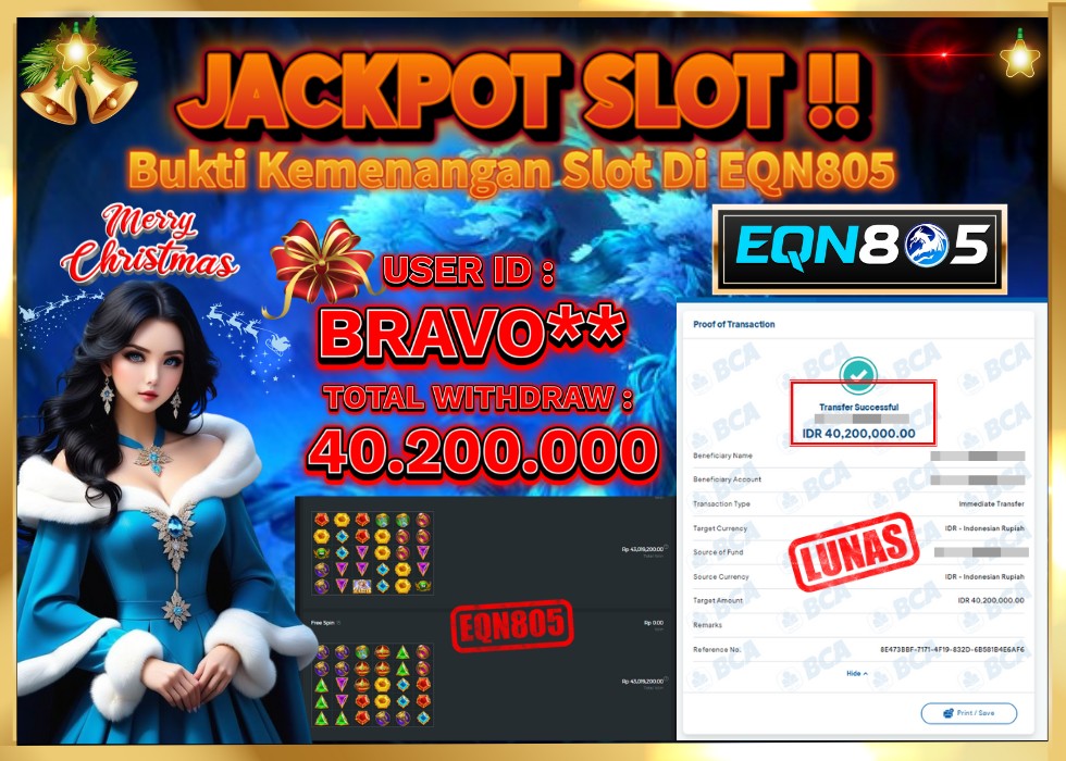 EQN805 JACKPOT  Rp 40.200.000 - LUNAS!!!