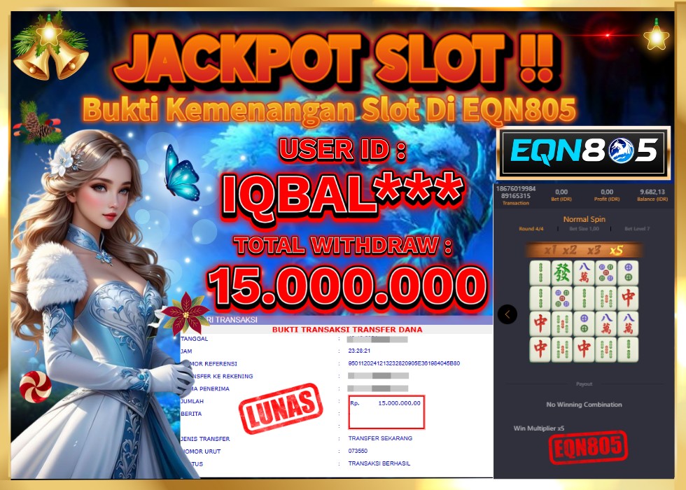EQN805 JACKPOT  Rp 15.000.000 - LUNAS!!!