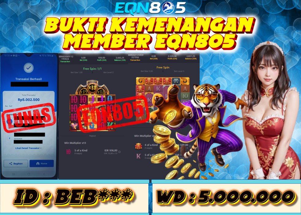 EQN805 JACKPOT  Rp 5.000.000 - LUNAS!!!