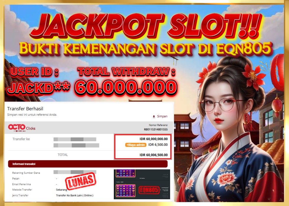 EQN805 JACKPOT  Rp 60.000.000 - LUNAS!!!