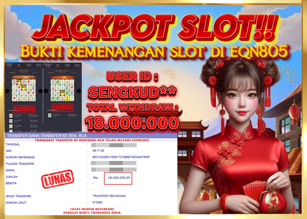 EQN805 JACKPOT  Rp 18.000.000 - LUNAS!!!