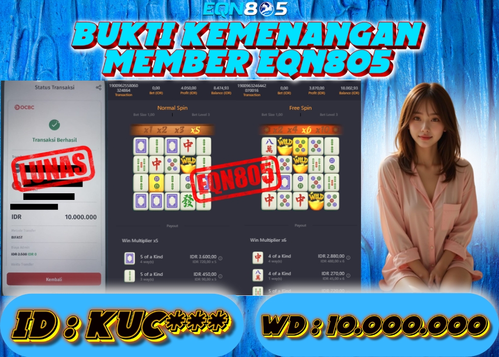 EQN805 JACKPOT  Rp 10.000.000 - LUNAS!!!