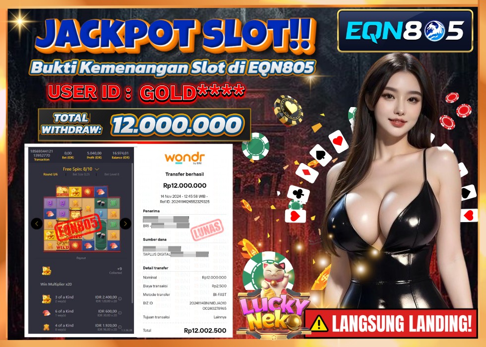 EQN805 JACKPOT  Rp 12.000.000 - LUNAS!!!