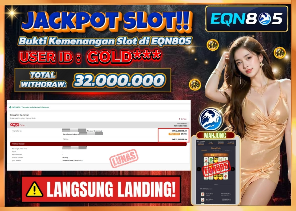 EQN805 JACKPOT  Rp 32.000.000 - LUNAS!!!