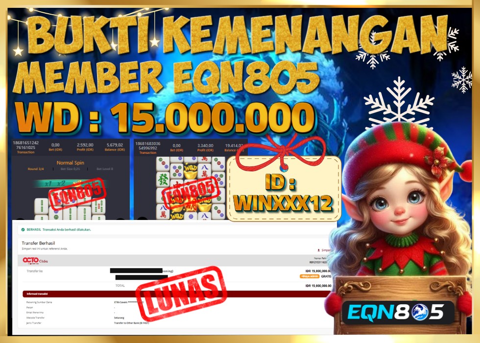 EQN805 JACKPOT  Rp 15.000.000 - LUNAS!!!