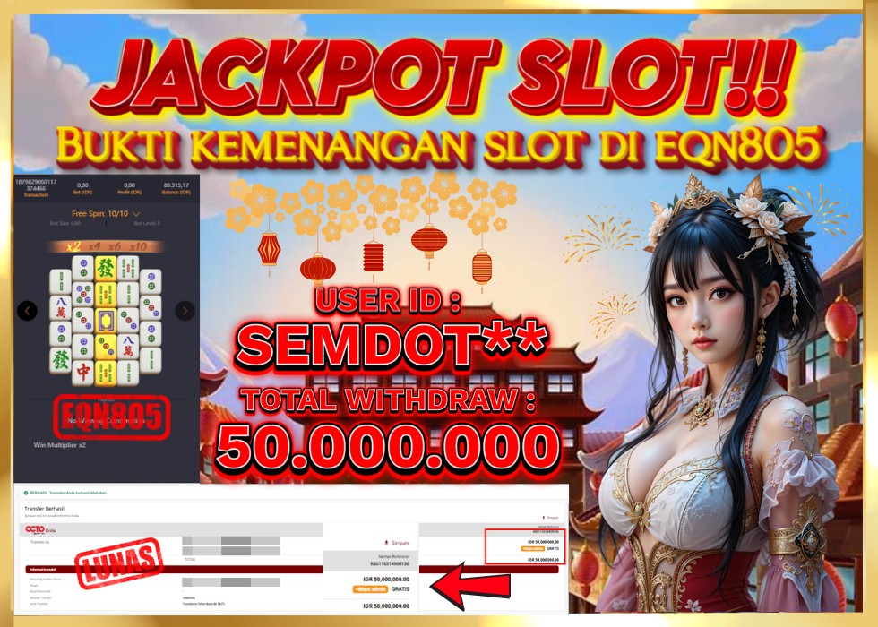 EQN805 JACKPOT  Rp 50.000.000 - LUNAS!!!