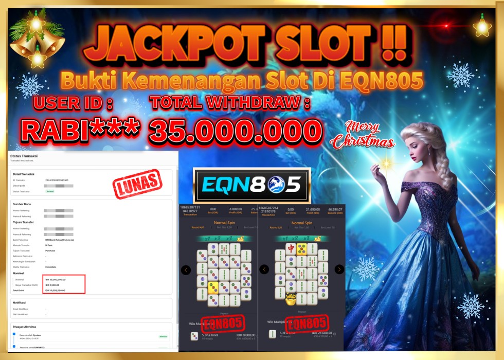 EQN805 JACKPOT  Rp 35.000.000 - LUNAS!!!
