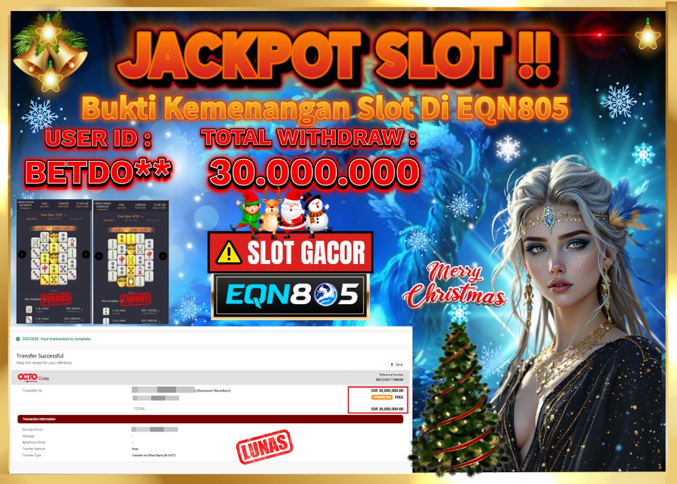 EQN805 JACKPOT  Rp 30.000.000 - LUNAS!!!