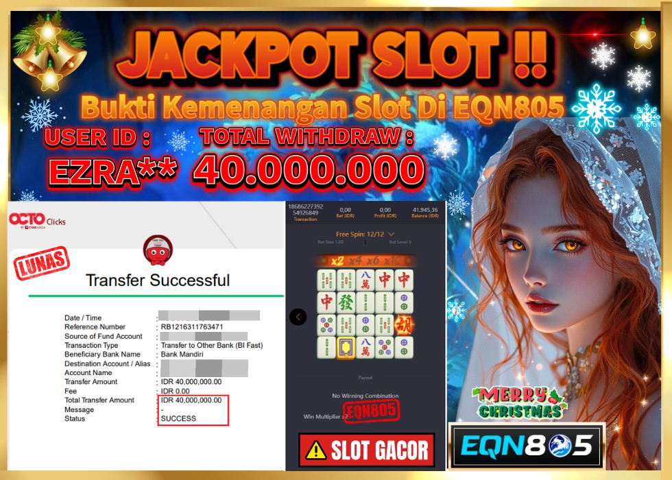 EQN805 JACKPOT  Rp 40.000.000 - LUNAS!!!