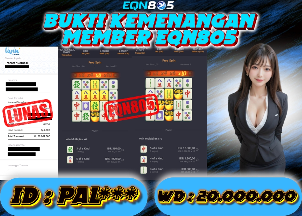 EQN805 JACKPOT  Rp 20.000.000 - LUNAS!!!