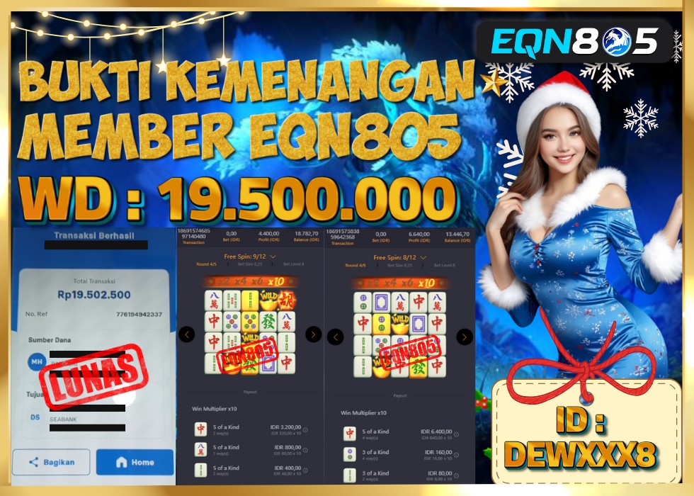 EQN805 JACKPOT  Rp 19.500.000 - LUNAS!!!