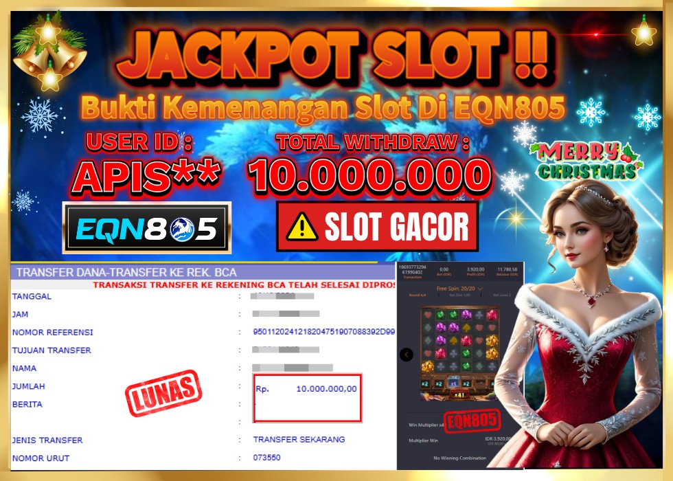 EQN805 JACKPOT  Rp 10.000.000 - LUNAS!!!