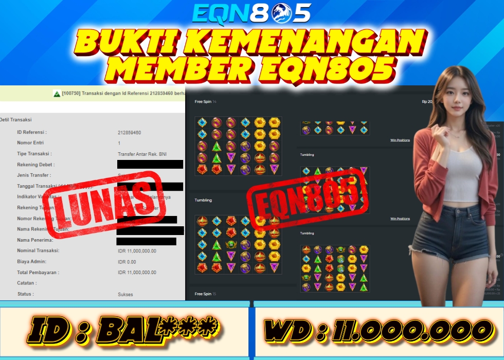 EQN805 JACKPOT  Rp 11.000.000 - LUNAS!!!
