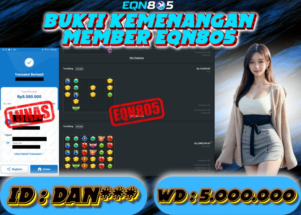 EQN805 JACKPOT  Rp 5.000.000 - LUNAS!!!