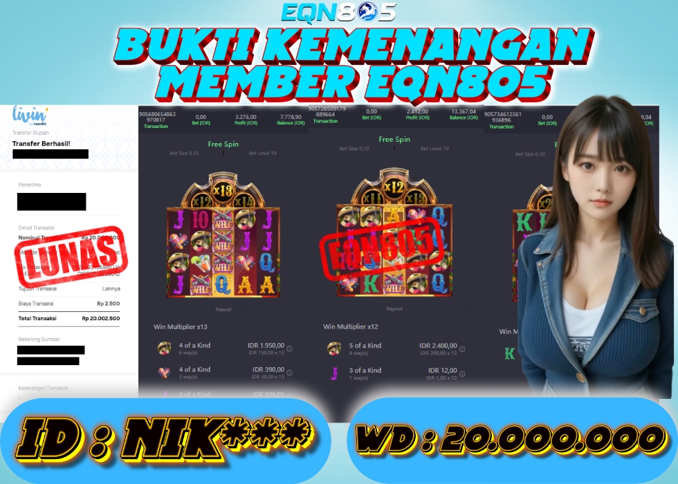 EQN805 JACKPOT  Rp 20.000.000 - LUNAS!!!