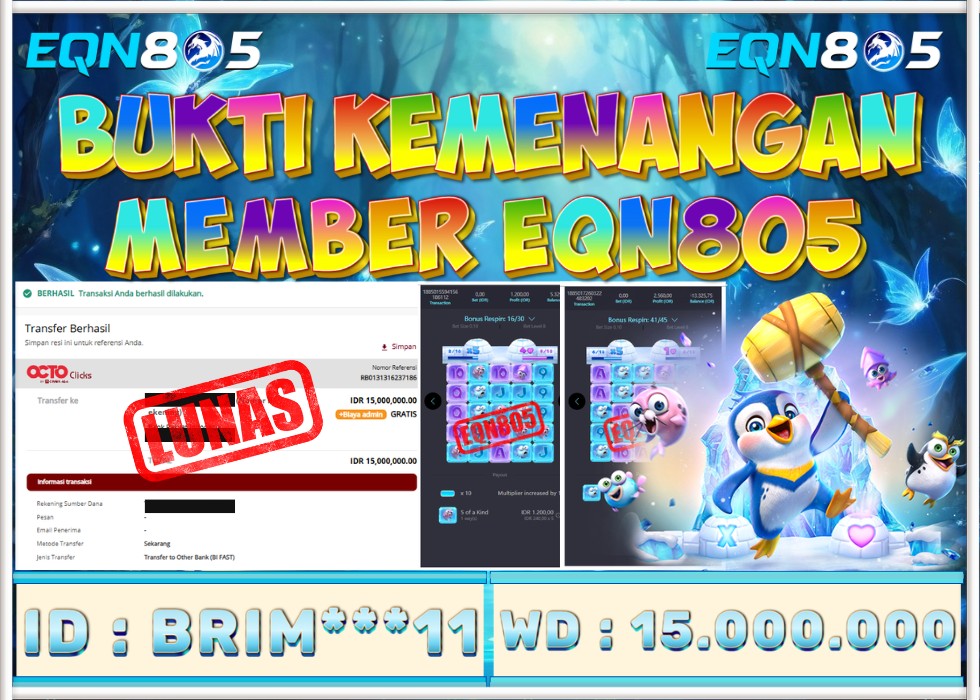 EQN805 JACKPOT  Rp 15.000.000 - LUNAS!!!