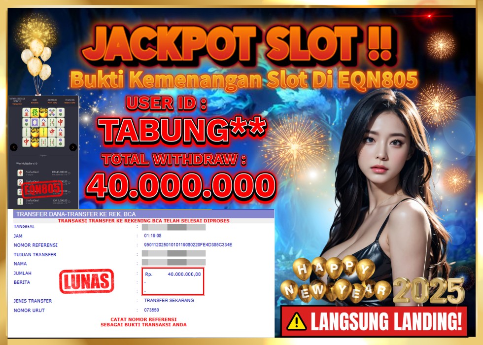 EQN805 JACKPOT  Rp 40.000.000 - LUNAS!!!