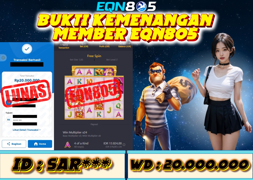 EQN805 JACKPOT  Rp 20.000.000 - LUNAS!!!