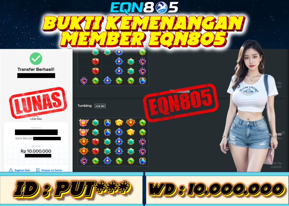 EQN805 JACKPOT  Rp 10.000.000 - LUNAS!!!