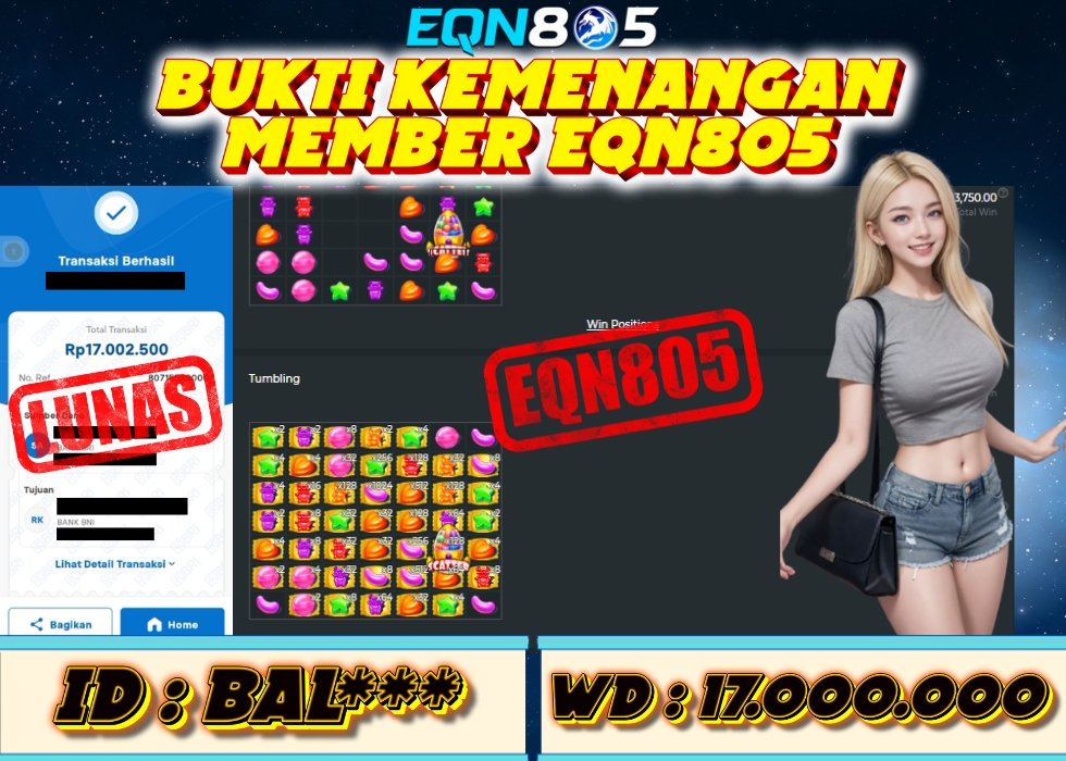 EQN805 JACKPOT  Rp 17.000.000 - LUNAS!!!