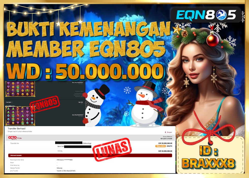 EQN805 JACKPOT  Rp 50.000.000 - LUNAS!!!