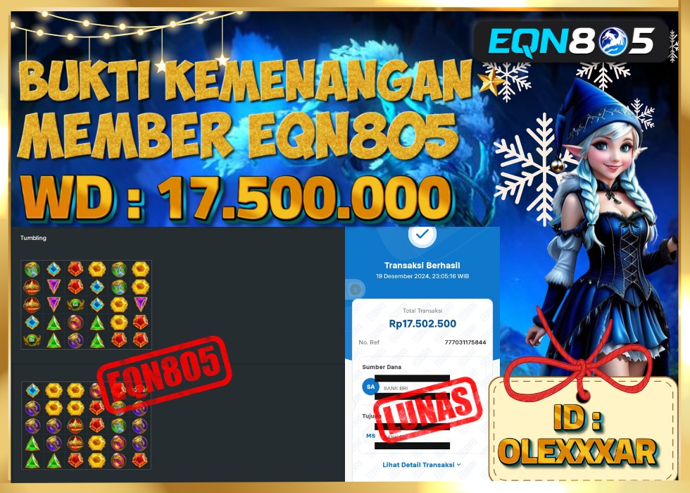 EQN805 JACKPOT  Rp 17.500.000 - LUNAS!!!